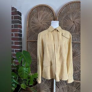 Akris Punto Silk Snap Button Down